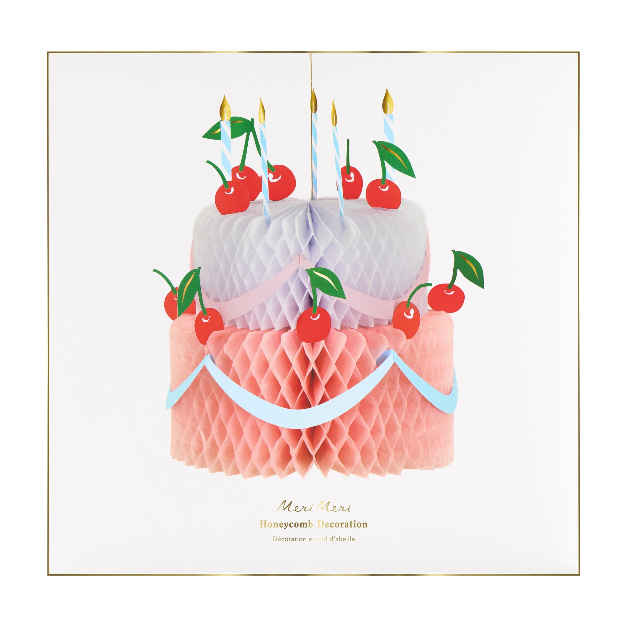 Honeycomb Birthday Cake Decoration - Petek Doğum Günü Pasta Süsü