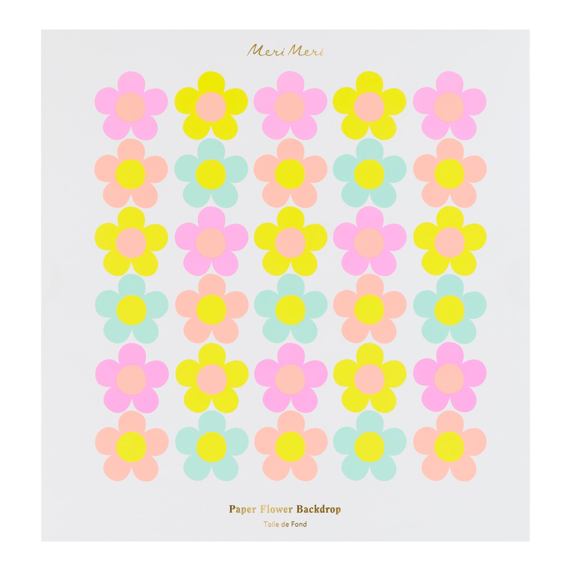 Paper Flower Backdrop - Kağıt Çiçek Arka Fon Dekor