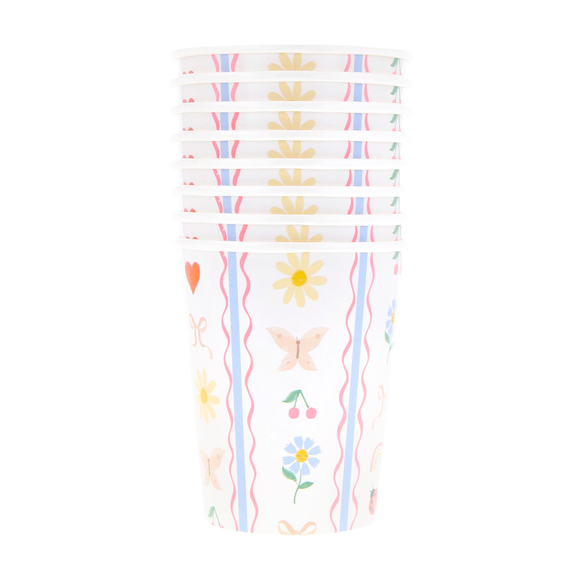 Küçük Bahçe Bardaklar - 8 Adet