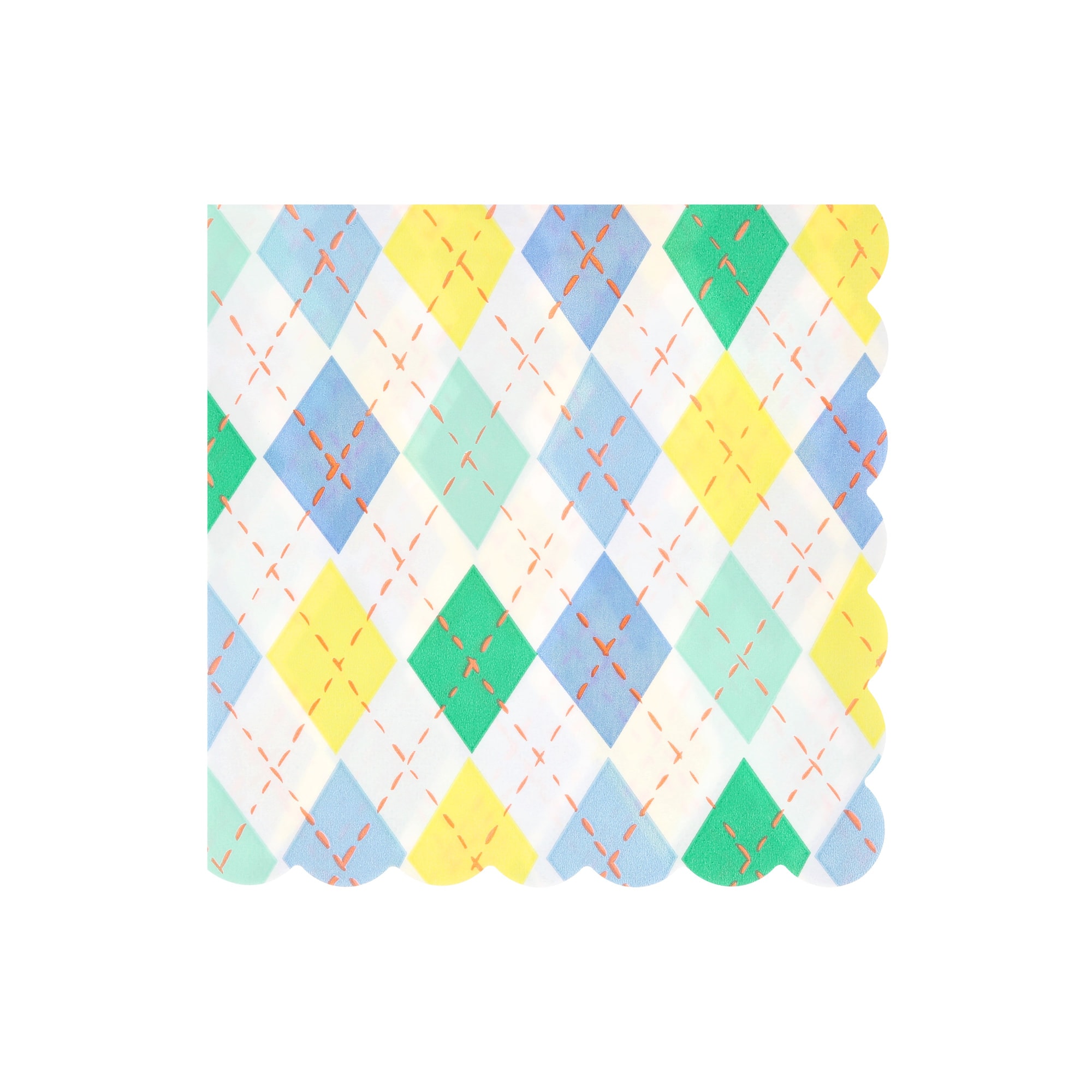 Argyle Large Napkins - Baklava Desenli Peçeteler - L - 16 Adet
