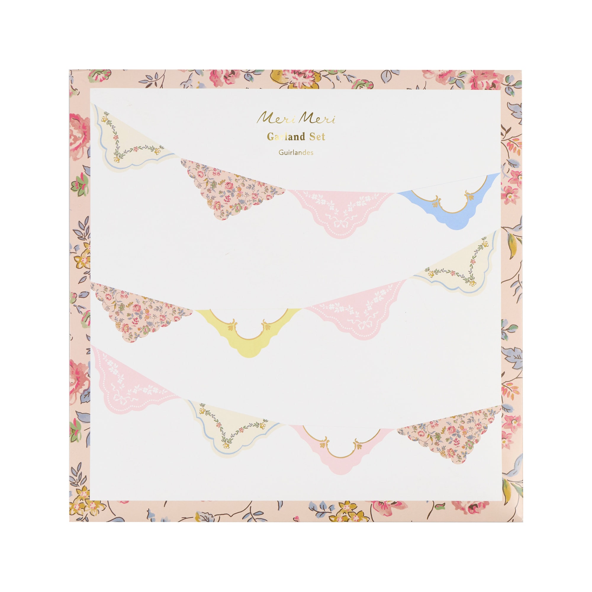 Mixed Floral Garland Set - Çiçekli Desenli Asılan Süs