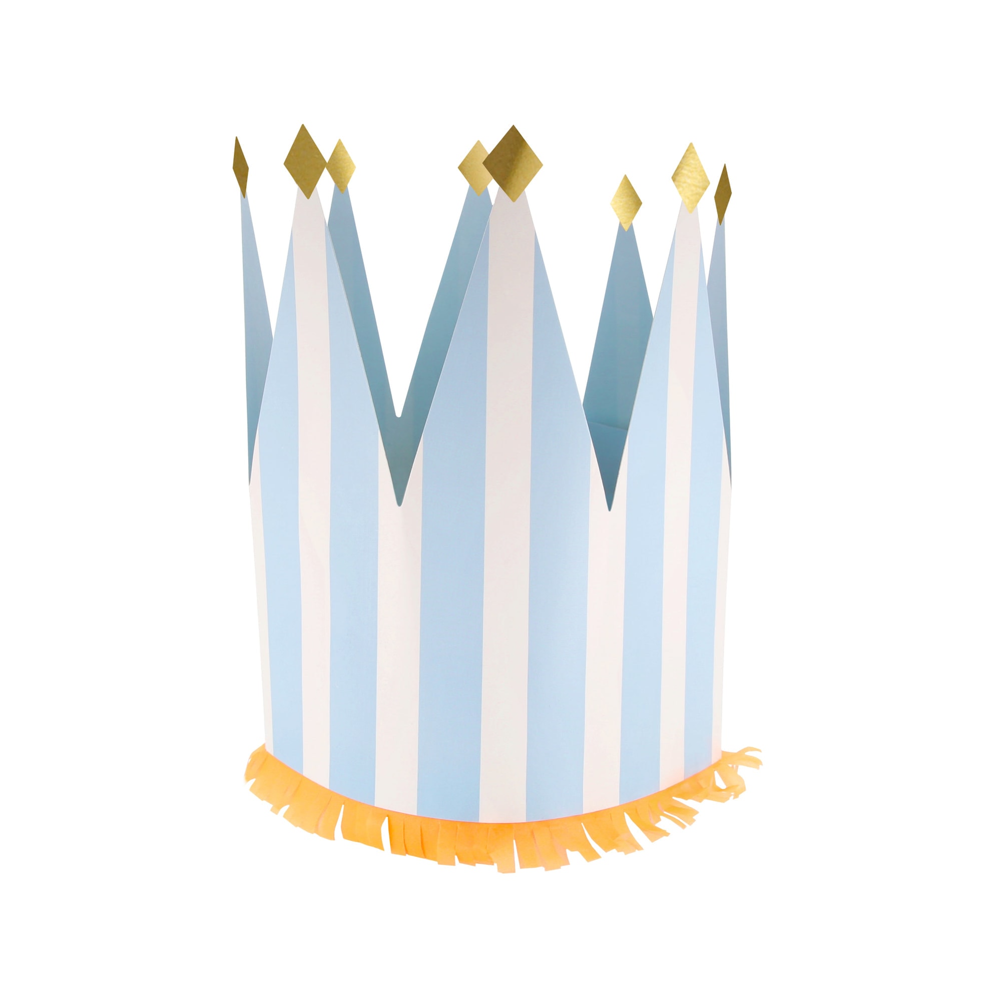 Striped Party Crowns - Çizgili Parti Taçları - 8 Adet