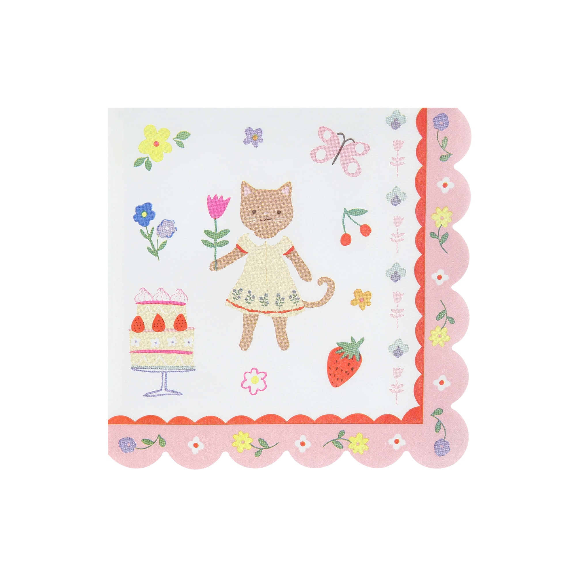 Kitten Club Large Napkins - Yavru Kedi Kulübü Büyük Peçeteler - L - 16 Adet