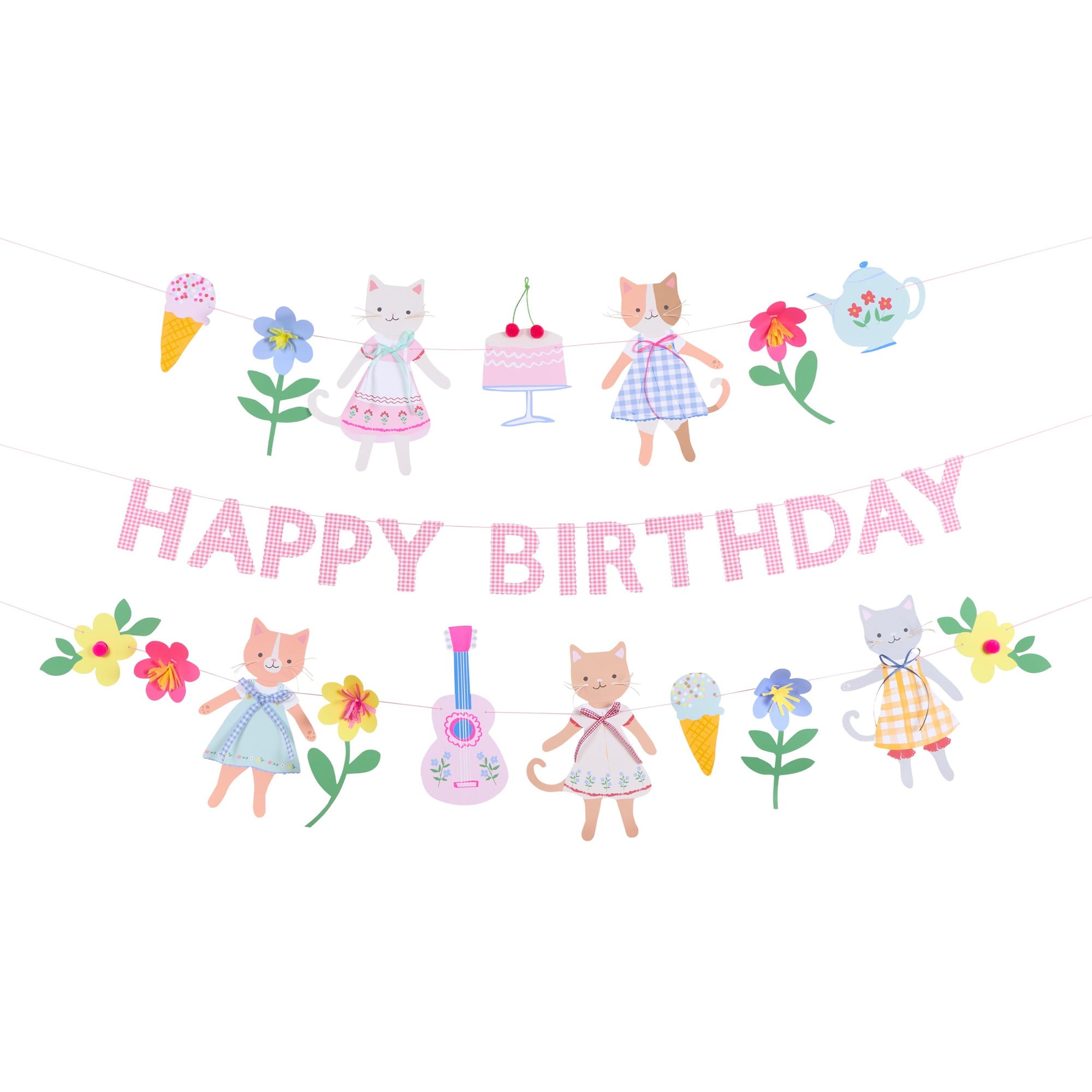 Kitten Club Garland Set - Yavru Kedi Kulübü Asılan Süs Seti
