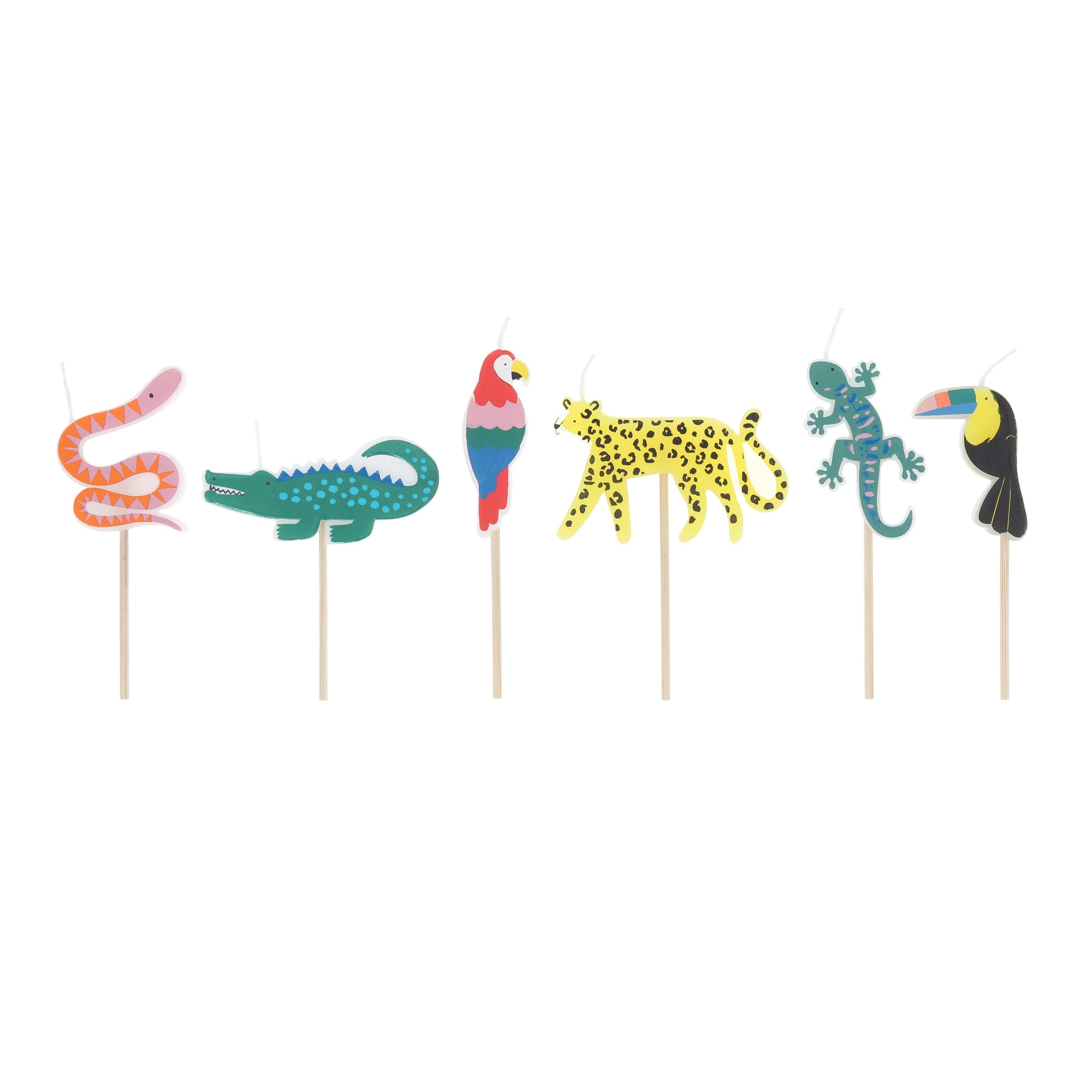 Jungle Jamboree Candles - Jungle Jamboree Mumlar - 6 Adet