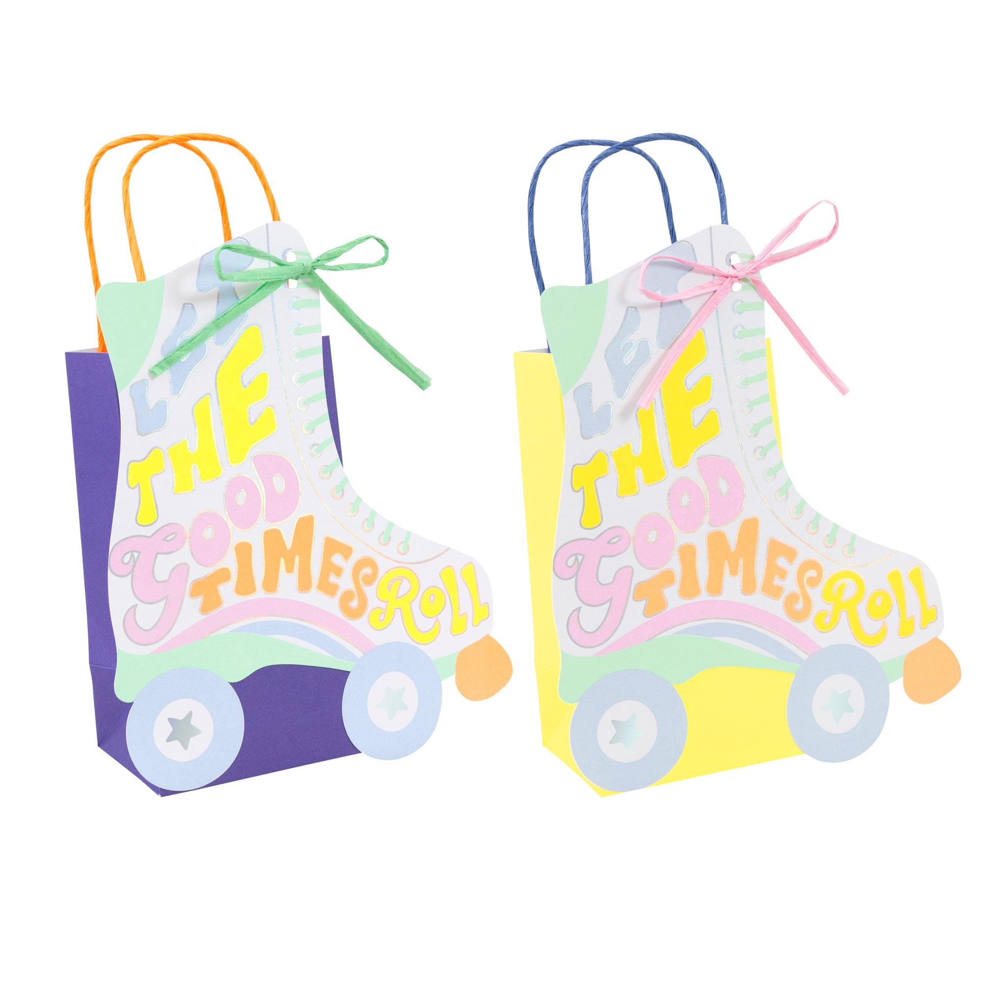 Roller Skate Party Bags - Paten Şekilli Parti Çantaları - 8 Adet
