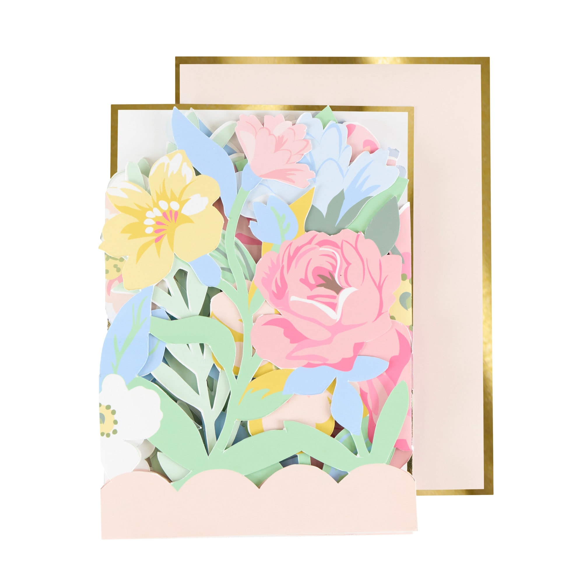Floral Congratulations Concertina Card - Çiçekli Tebrik Kartı