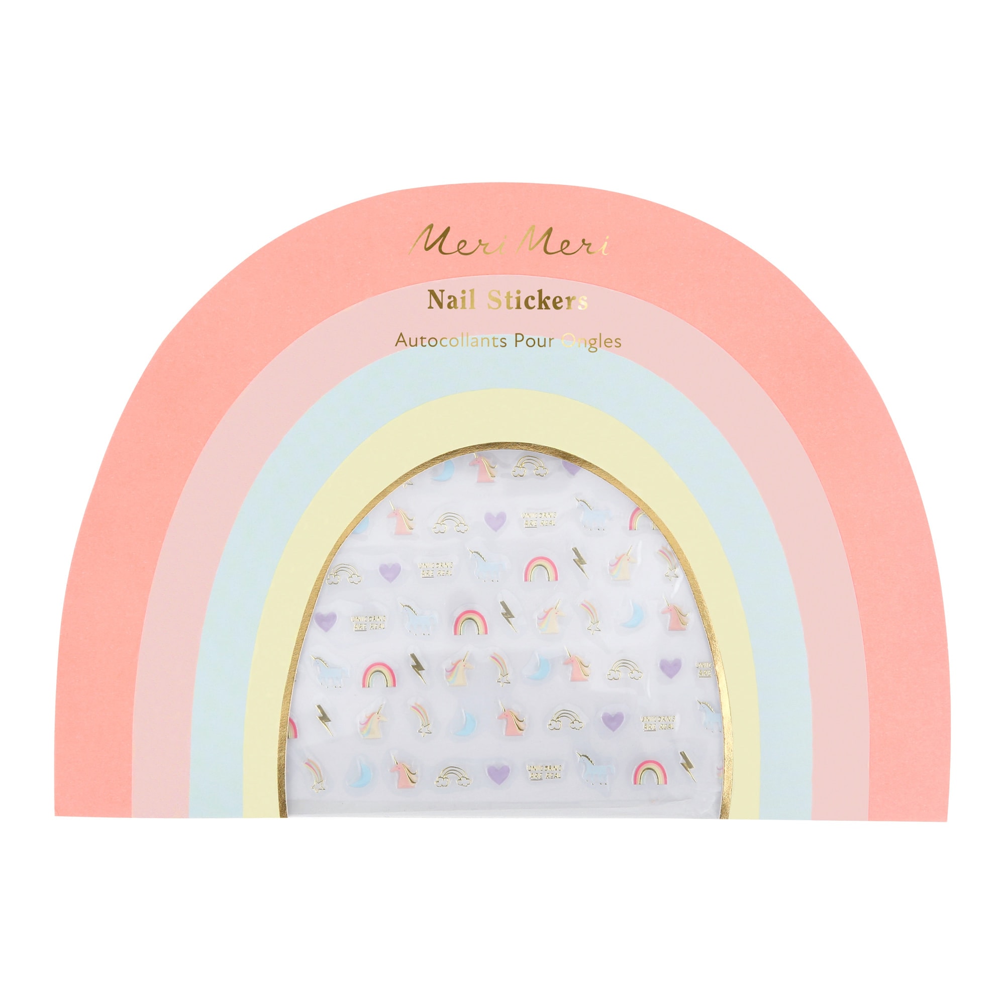 Gökkuşağı Unicorn Sticker - 200 Adet