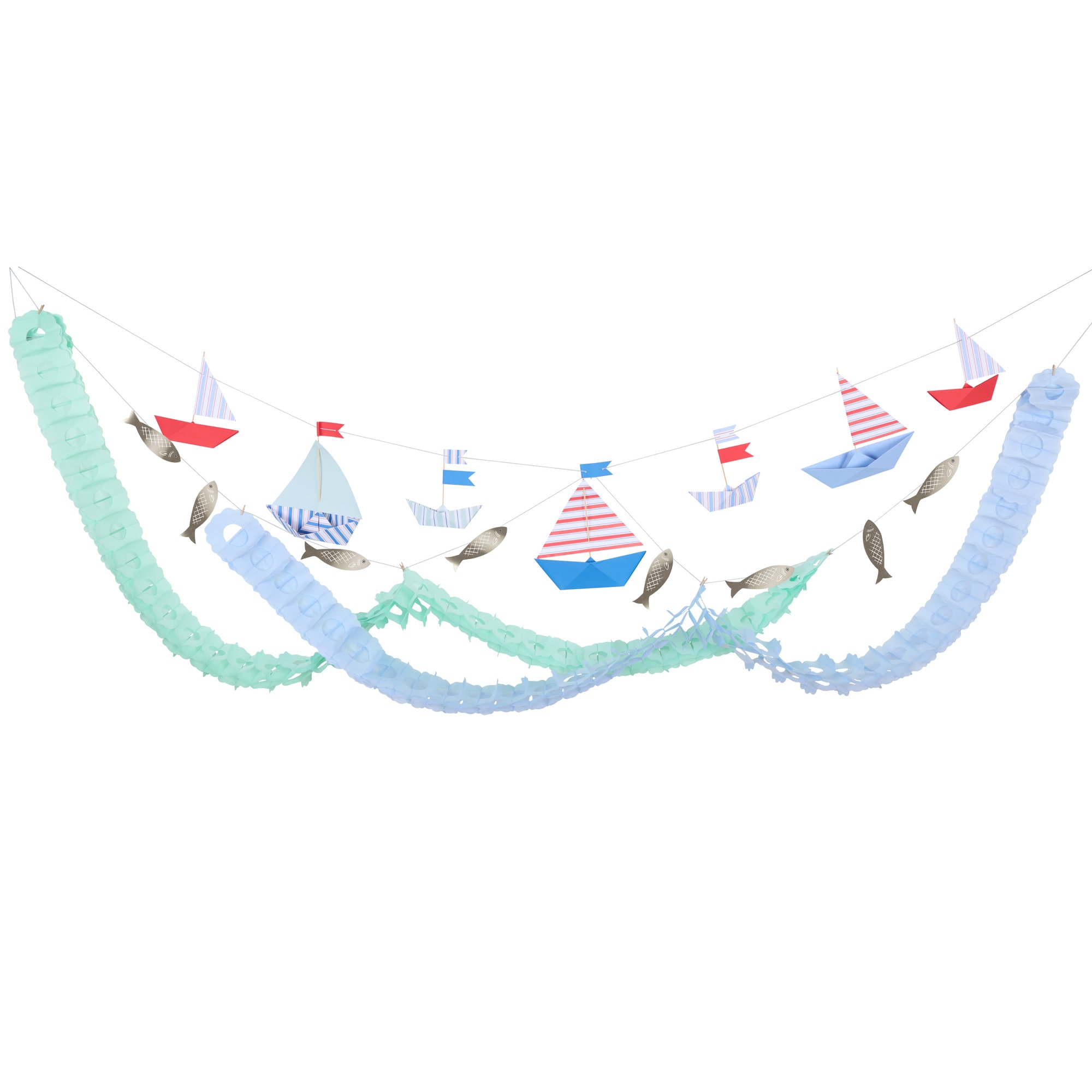 Nautical Boat Garland Set - Denizci Tekne Asılan Süs Seti