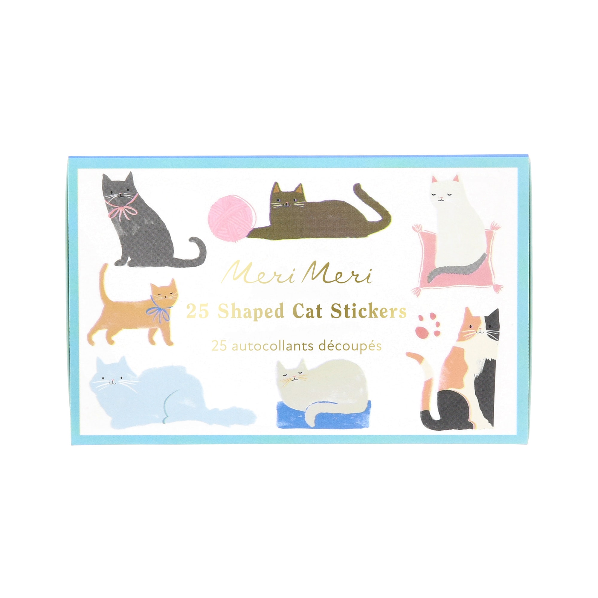 Cat Shaped Stickers - Kedi Şekilli Çıkartmalar - 25 Çıkartma