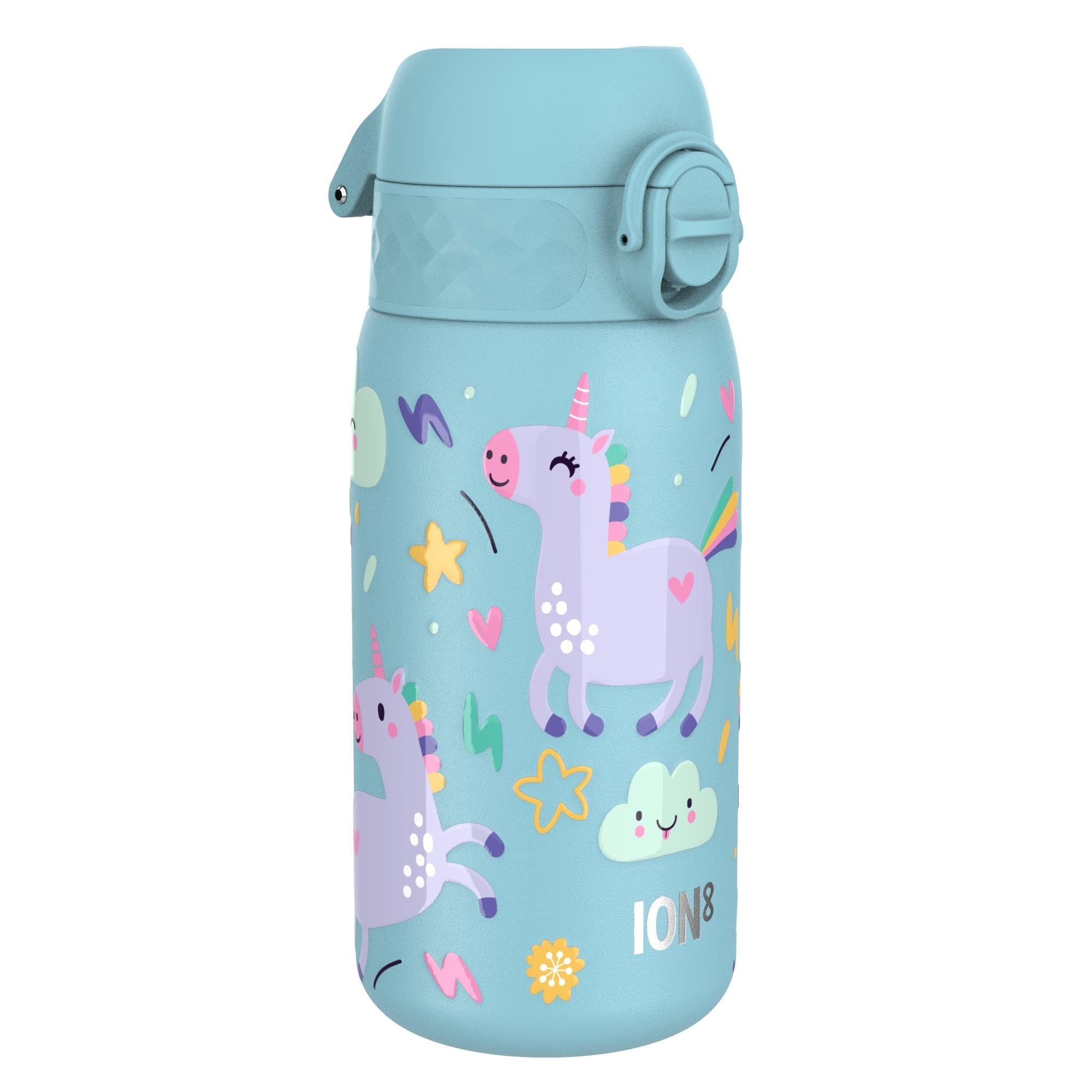 Paslanmaz Çelik Çocuk Suluk - Mavi Unicorn - 400 ml - Sızdırmaz