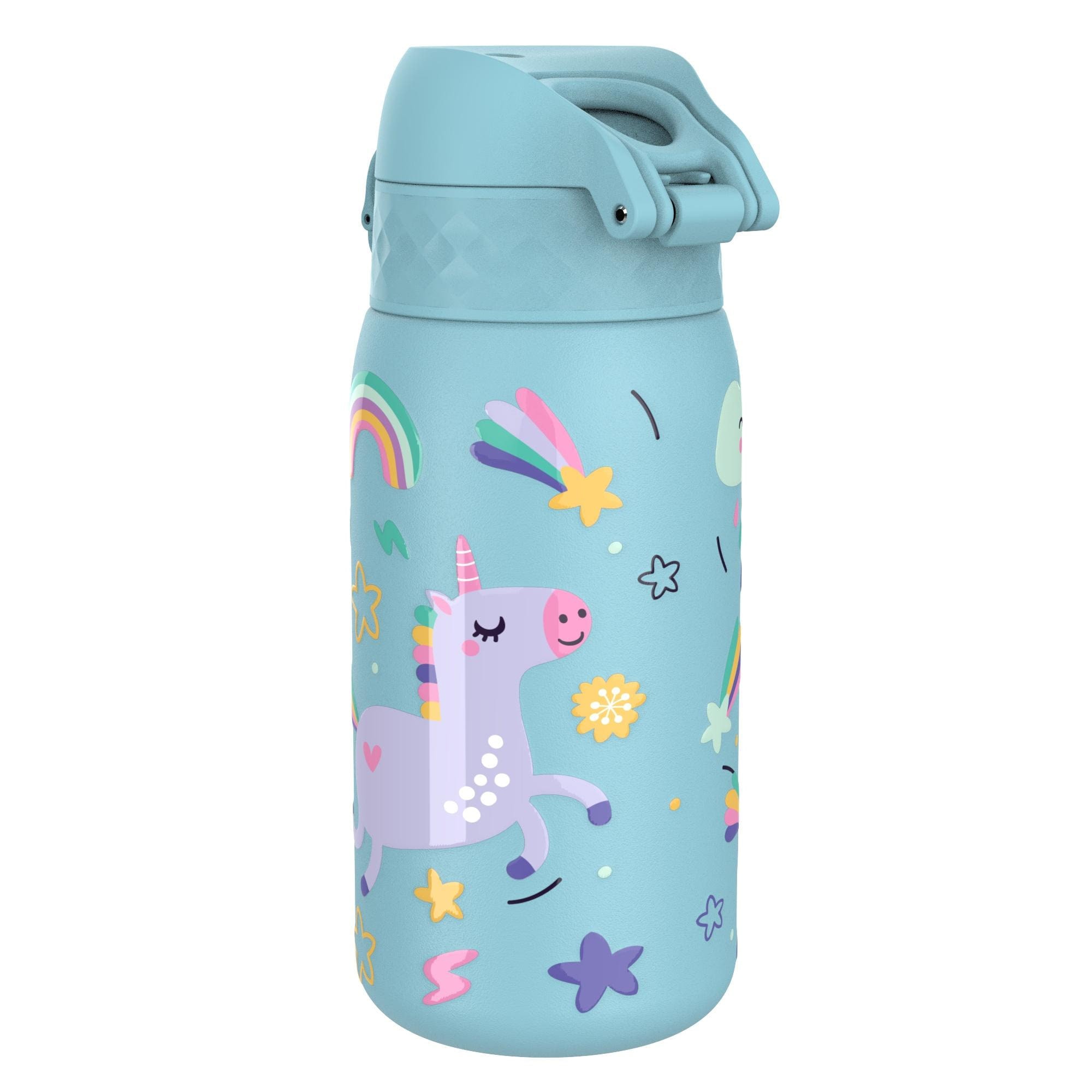 Paslanmaz Çelik Çocuk Suluk - Mavi Unicorn - 400 ml - Sızdırmaz