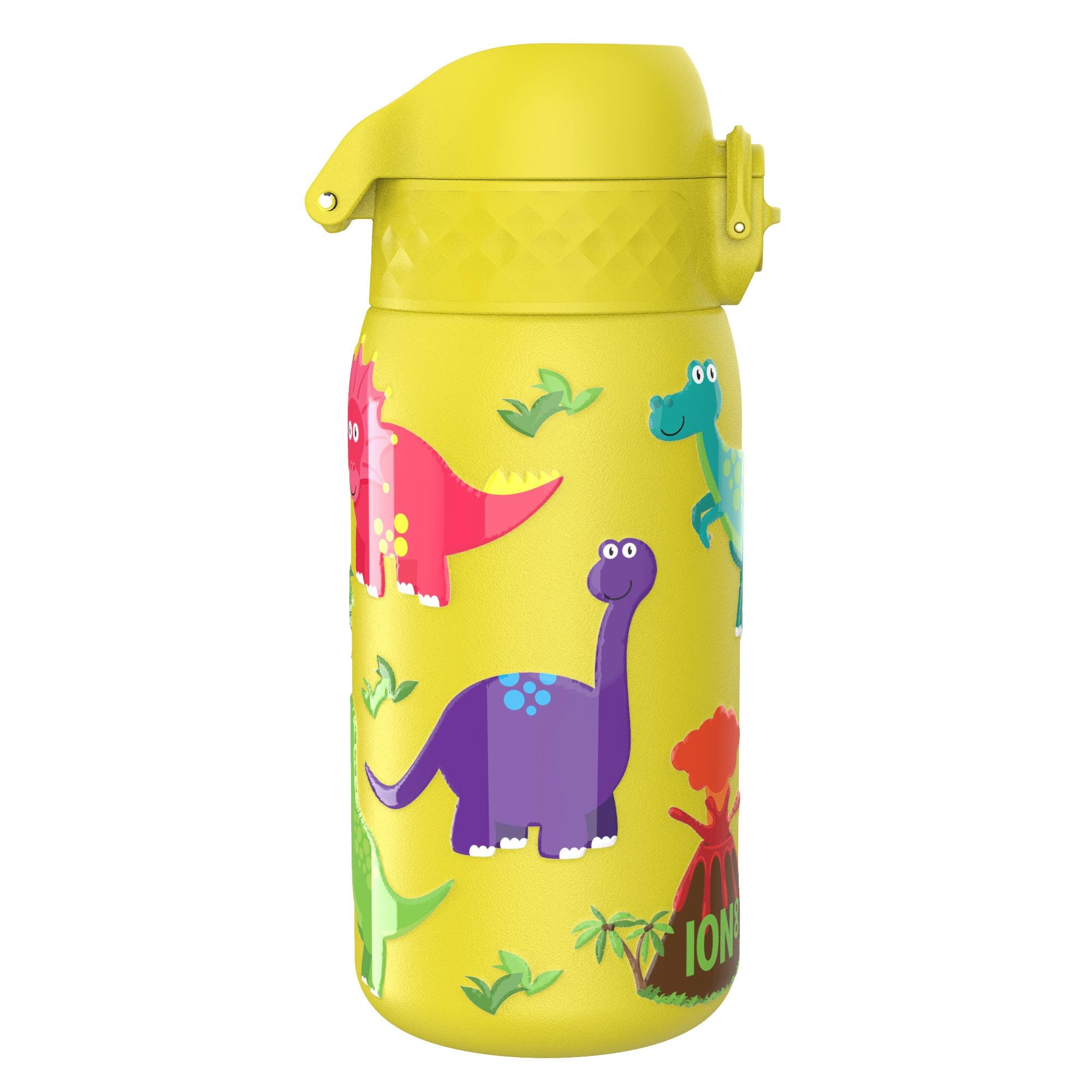 Paslanmaz Çelik Çocuk Suluk - Dinozorlar - 400 ml - Sızdırmaz