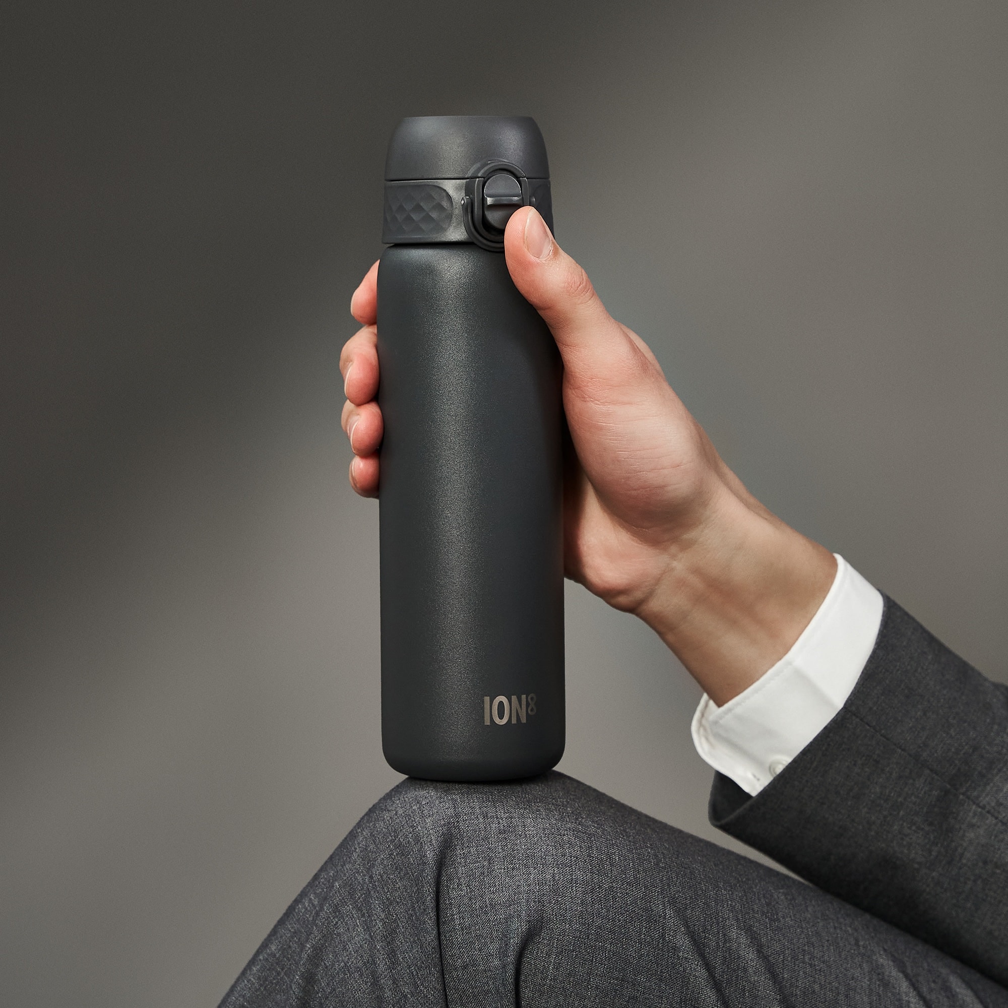Paslanmaz Çelik İnce Suluk - Gri - 600 ml - Sızdırmaz