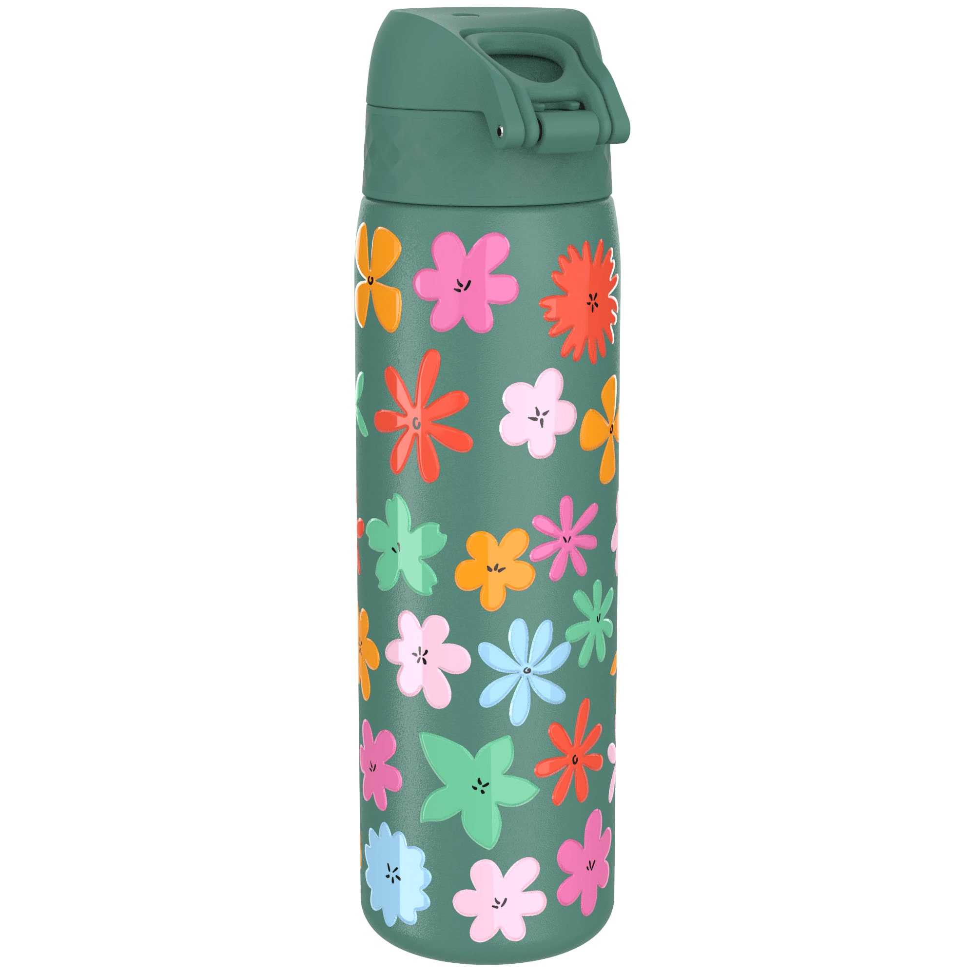 Paslanmaz Çelik İnce Suluk - Çiçekli - 600 ml - Sızdırmaz