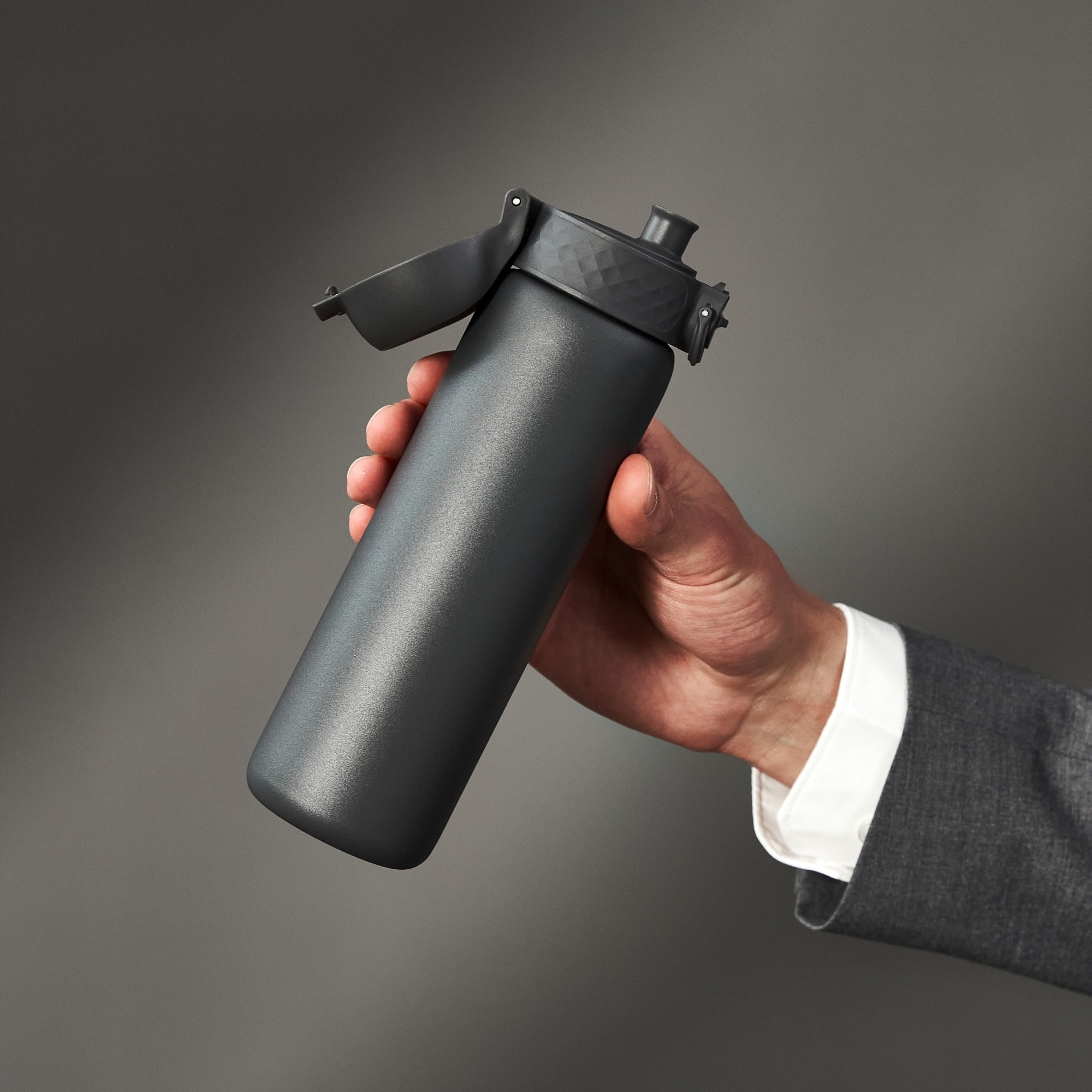 İnce Su Termosu - Gri - 500 ml - Sızdırmaz
