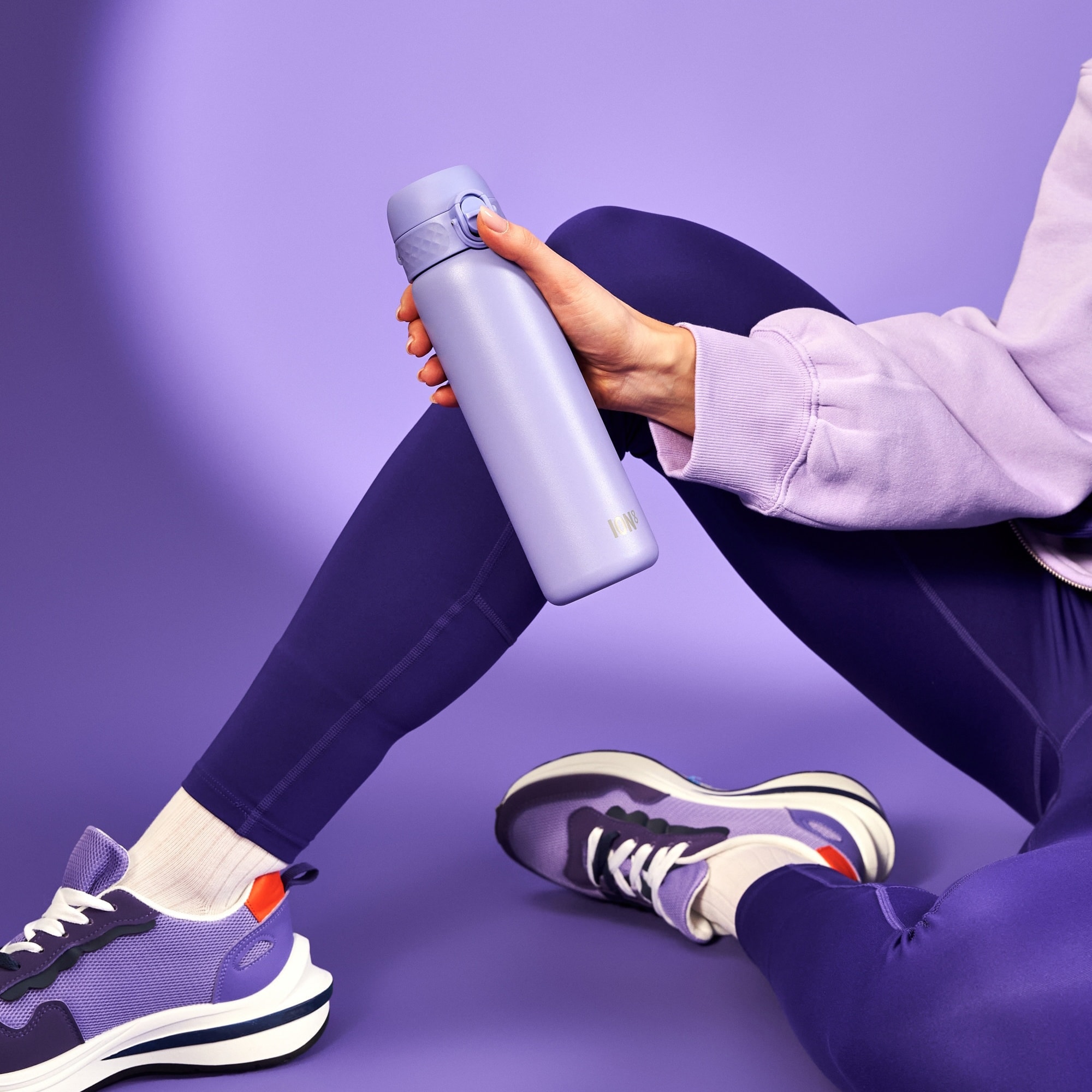 İnce Su Termosu - Açık Mor - 500 ml - Sızdırmaz